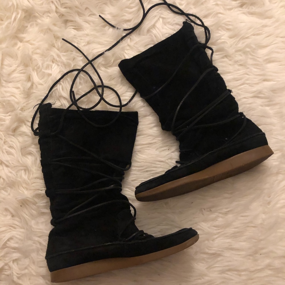 Michael Kors Suede lace up boots, size 7.5